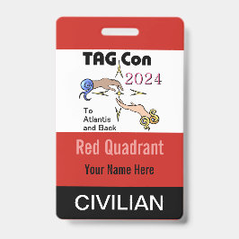 TAG Con 2024 - Quadrante Vermelho - Crachá Civil