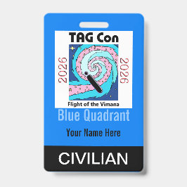 TAG Con 2026 - Quadrante Azul - Crachá Civil