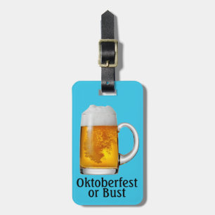 Tag de bagagem de cerveja