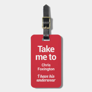 Tag de Bagagem Personalização Engraçada Verme