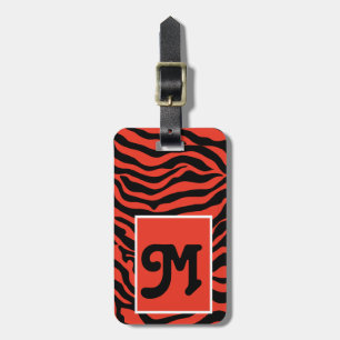 Tag de Bagagem Personalizado Estampa de Zebra Cois