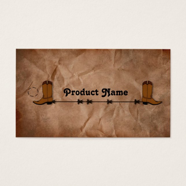 Tag de Bloqueio de Cowboy (Frente)