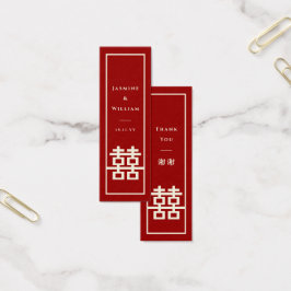Tag Dif. Dif. Dif. Casamento Vermelho Chinês Duplo