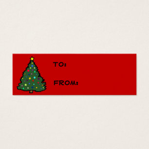 Tag do presente da árvore de Natal