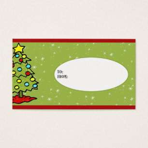 Tag do presente da árvore de Natal