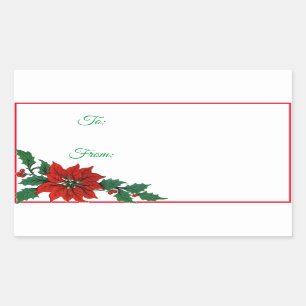 Tag do presente da etiqueta do Natal do feriado da