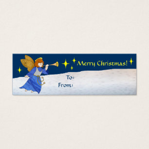 Tag do presente do anjo do Natal