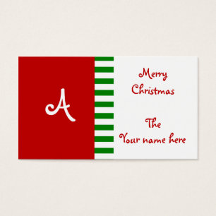 Tag do presente do monograma