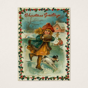 Tag do presente do natal vintage