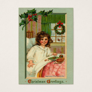 Tag do presente do natal vintage