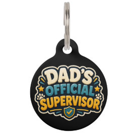 Tag Identificação de Pet Divertida para Cão e Gato Sup