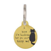 Pet Dog Cat Engraçado Humor Personalizar ID Perdid