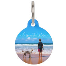 Placa de Identificação de Pet Personalizada com Fo