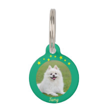 Placa Redonda de Natal para Pet – Identificação Fe