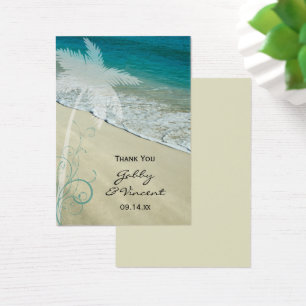 Tag tropicais do favor do casamento de praia