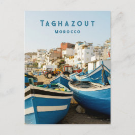 Taghazout Cartão Postal de Aldeia Costeira Marroqu