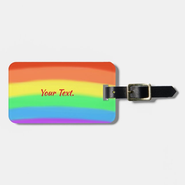 Tags De Bagagem De Mistura De Chuva Personalizada (Frente Horizontal)