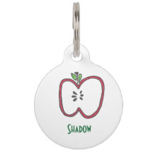 Etiqueta de Maçã Vermelha