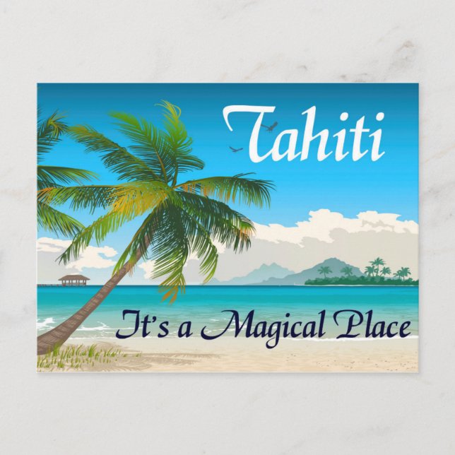 Tahiti é um cartão postal mágico (Frente)