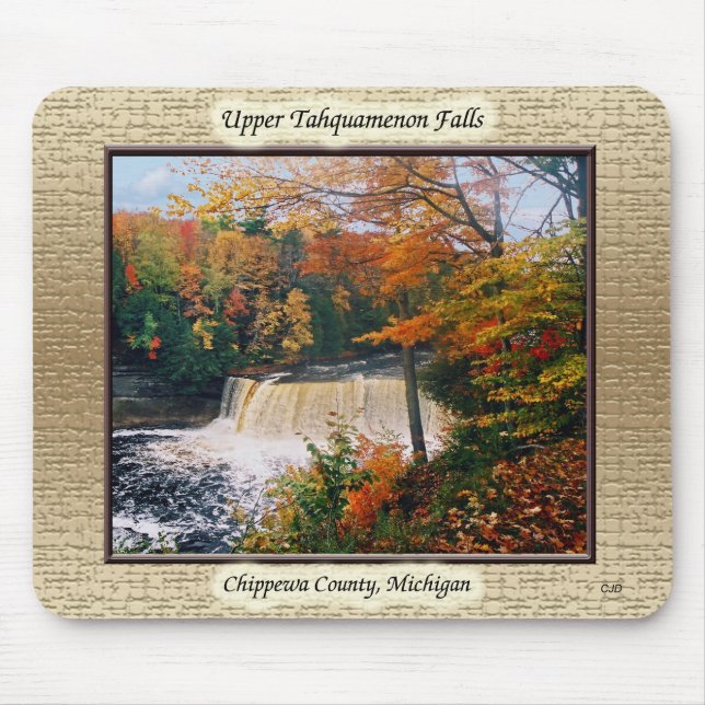 Tahquamenon Falls enquadrado em mousepad (Frente)