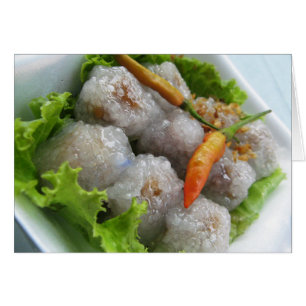 Tailandês Sago com Chili ... Cartão de Comida de R