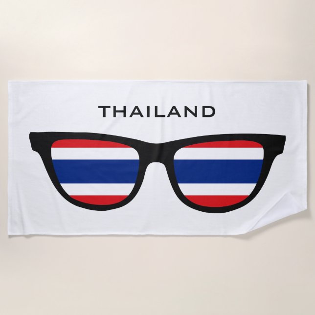 TAILÂNDIA protege a toalha de praia feita sob (Frente)