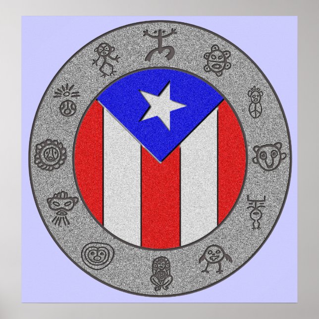 Taino Wheel Poster (Frente)