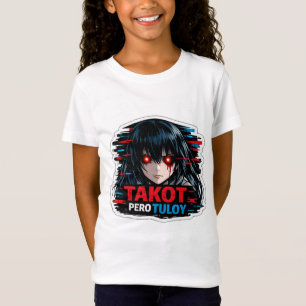 Takot Pero Tuloy Camiseta de Anime de Terror com G