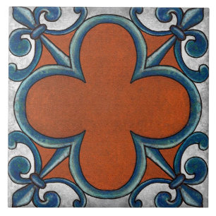 Talavera 07 Ferrugem Azul Cinza Mediterrâneo Geo