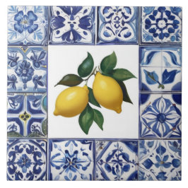 Talavera Limões - Mediterrâneo Azul e Branco