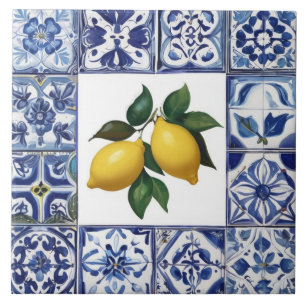 Talavera Limões - Mediterrâneo Azul e Branco