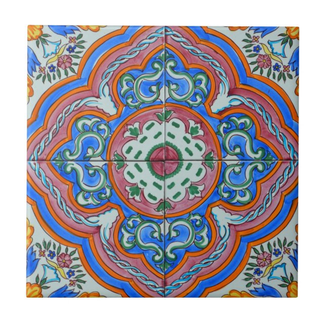 Talavera Mosaico Cerâmica Decorativa Design (Frente)