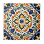 Talavera vintage favores de casamento mexicanos im<br><div class="desc">Azulejo azul-português Talavera azulejos vintage hacienda mexicana favores de casamento azulejos de cerâmica impressos ornamentados mediterrâneos Talavera padrões de azulejo faz um adorável favor de seus convidados Hacienda estilo casamento talavera fiesta</div>