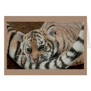 "Tale of the Tail" - Cartão de Cubo de Tigre