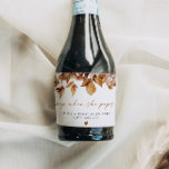 TALIA Bohemian Terracotta Floral Pop When She Pops<br><div class="desc">This pop when she pops sparkling wine label features bohemian blush and burnt orange watercolor florals and a handwritten script font. This sticker includes the saying 'pop when she pops' and is perfect to add to a mini bottle of sparkling wine and give away as a favor at a boho...</div>