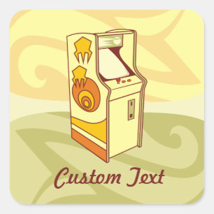 Tall arcade game quadrado adesivo