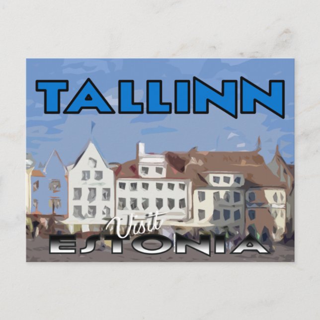 Tallinn, visite o cartão postal da Estônia (Frente)