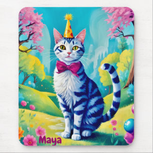 TALVEZ— Gato de ANIVERSÁRIO ~ Giro! ~ Mousepad