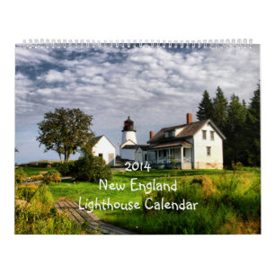 Tamanho 2014 super do calendário do farol de Nova