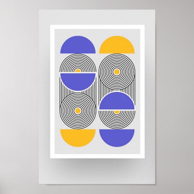 Tamanho A4 Bauhaus Art Poster 10.2 (Frente)