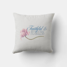 Tamanho da Almofada de Design de Tipografia Faith 