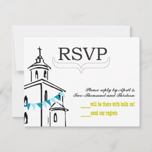Tamanho de RSVP de Capela para Envelopes de RSVP