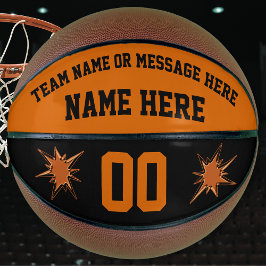 Tamanho do Cheio de Basquete Personalizado Laranja