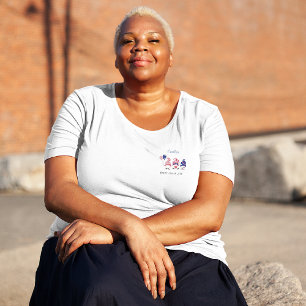 Tamanho Mais, Nome Gnomos Cutes, Camiseta Branca C