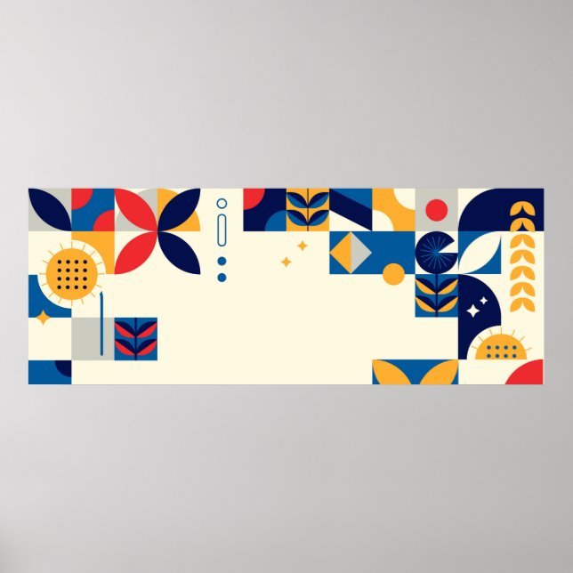 Tamanho Personalizado Bauhaus Art Poster 6 (Frente)