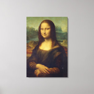 Tamanho real da pintura de Mona Lisa em canvas do