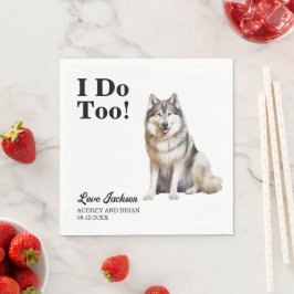 Também faço guardanapos de Malamute do Alasca com