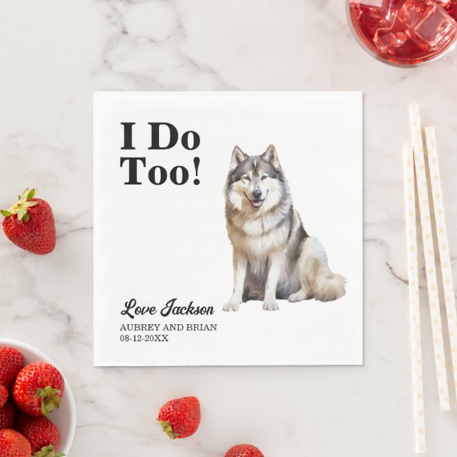 Também faço guardanapos de Malamute do Alasca com  (Insitu)