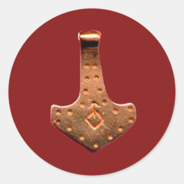 Tambor de cobre Thor Hammer - adesivos redondos ve