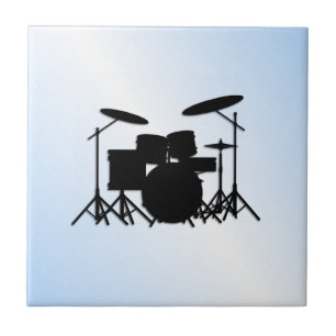 Tambores Música Design Azul